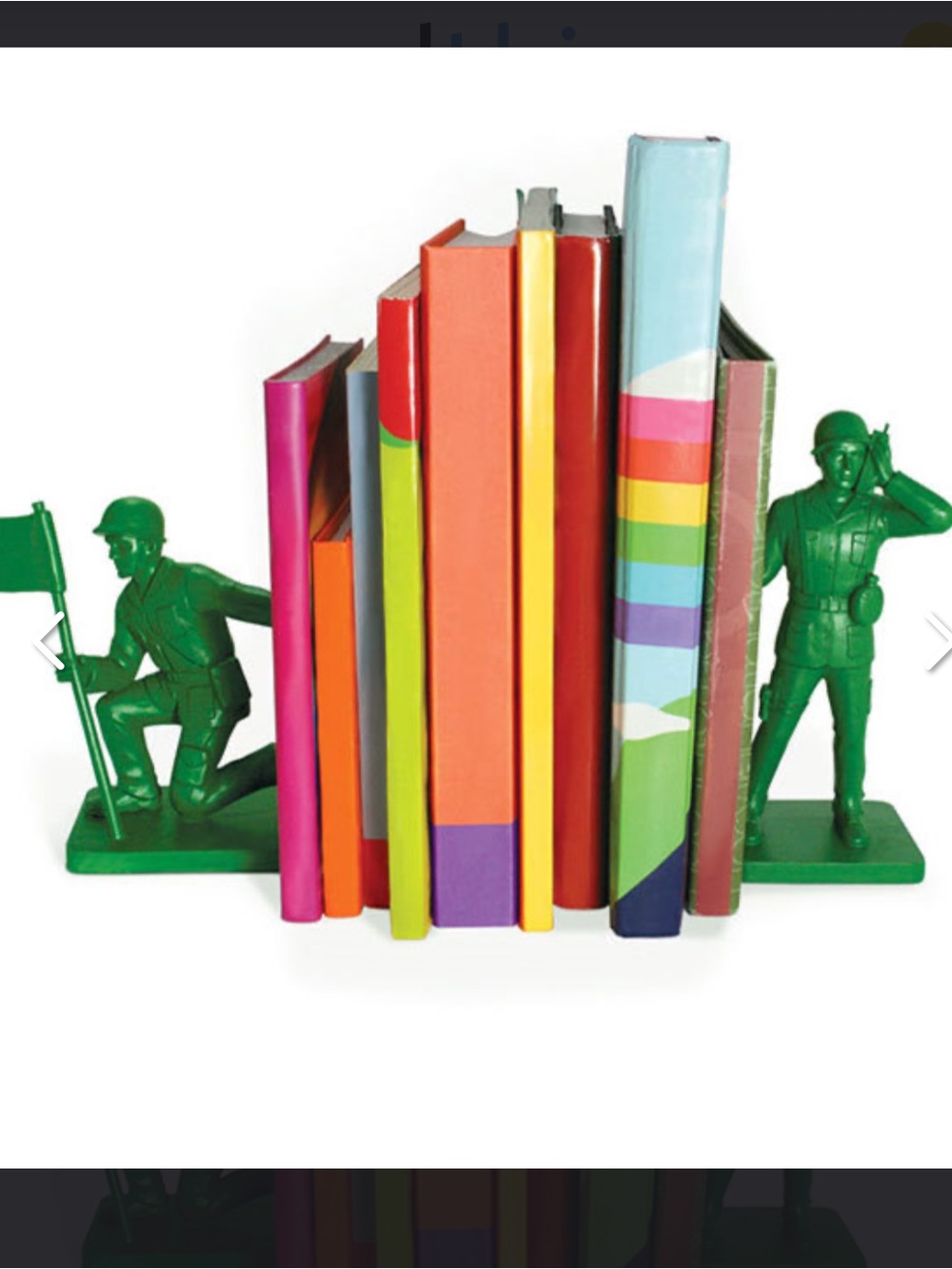TOY SOLDIER BOOKENDS (books not included)
